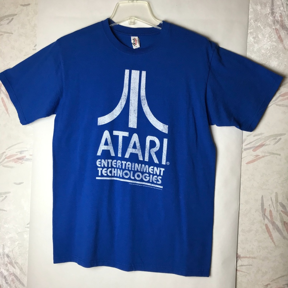 ATARI ENTERTAINMENT TECHNOLOGY LOGO TEE SHIRT SZ M